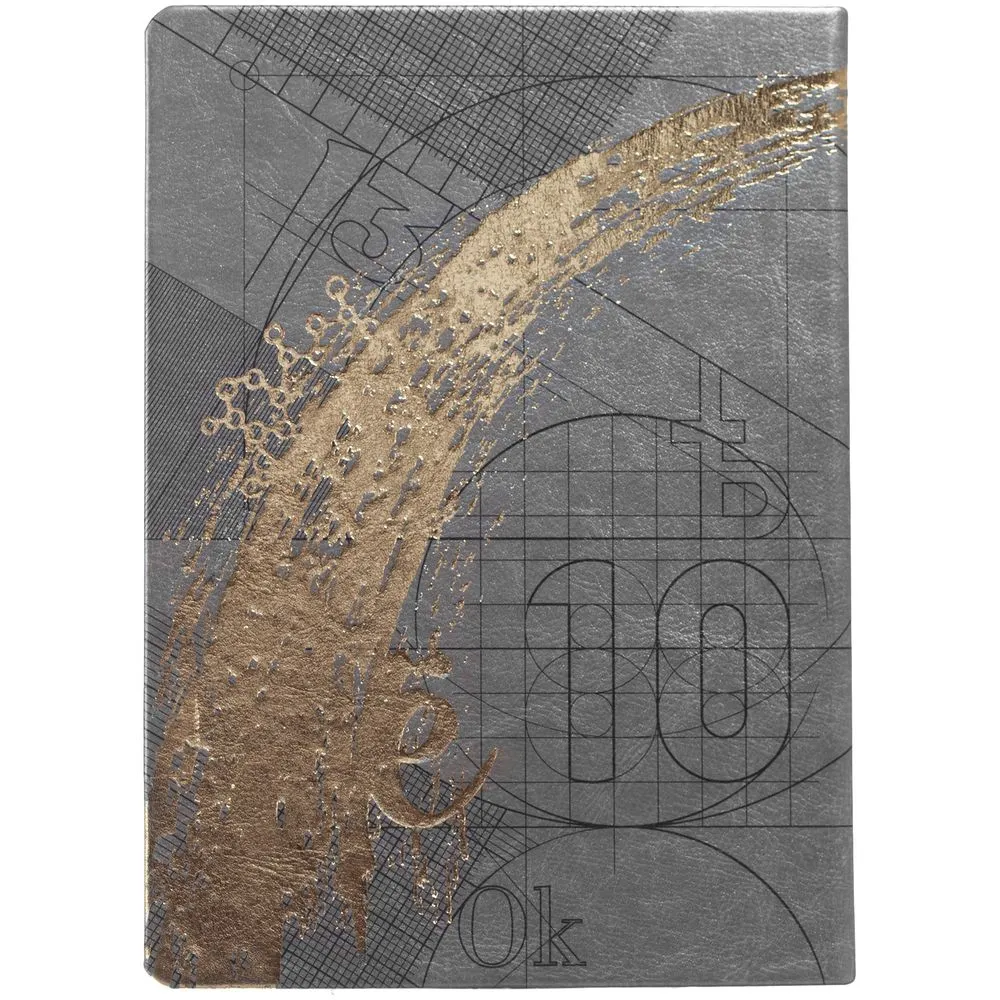 Ежедневник "Буквы-цифры", недатированный, серый