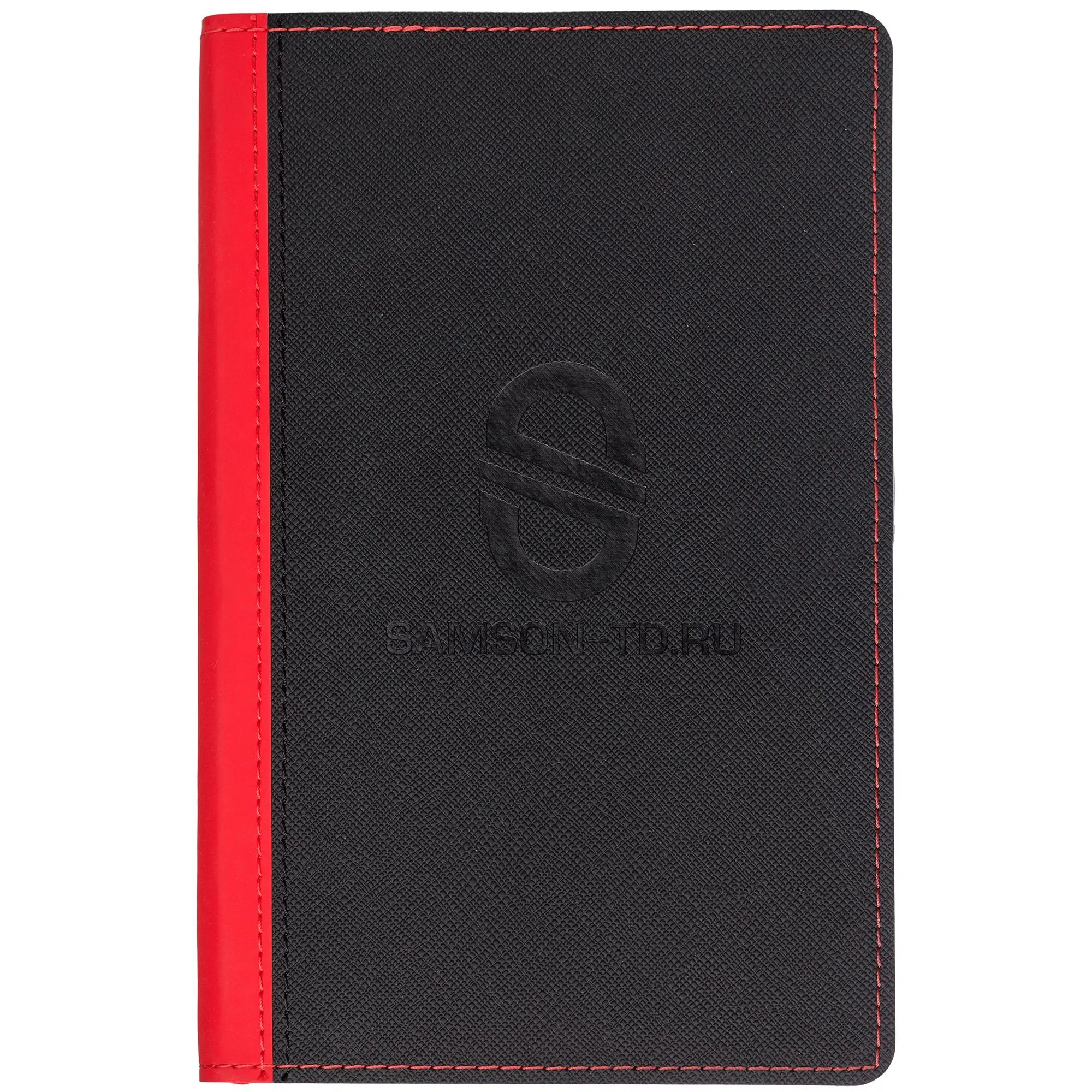 Ежедневник Nice Twice, недатированный, черный с красным