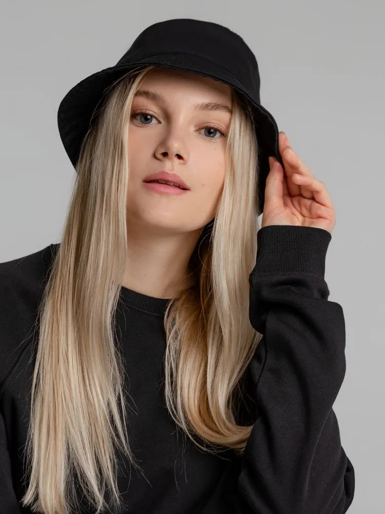 Панама Sunshade, черная с логотипом