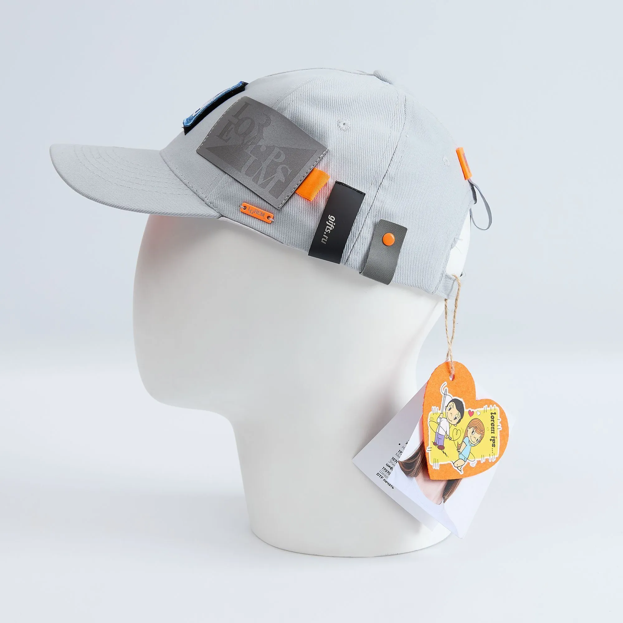 Бейсболка Long Beach, белая