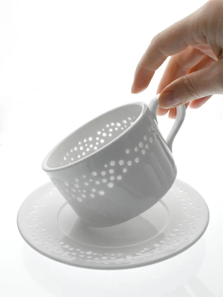 Чайные наборы с печатью логотипа. Чайная пара Coralli Luziano по цене 1 511 ₽ руб. (артикул 15120.60) Чайная пара Coralli Luziano, белая