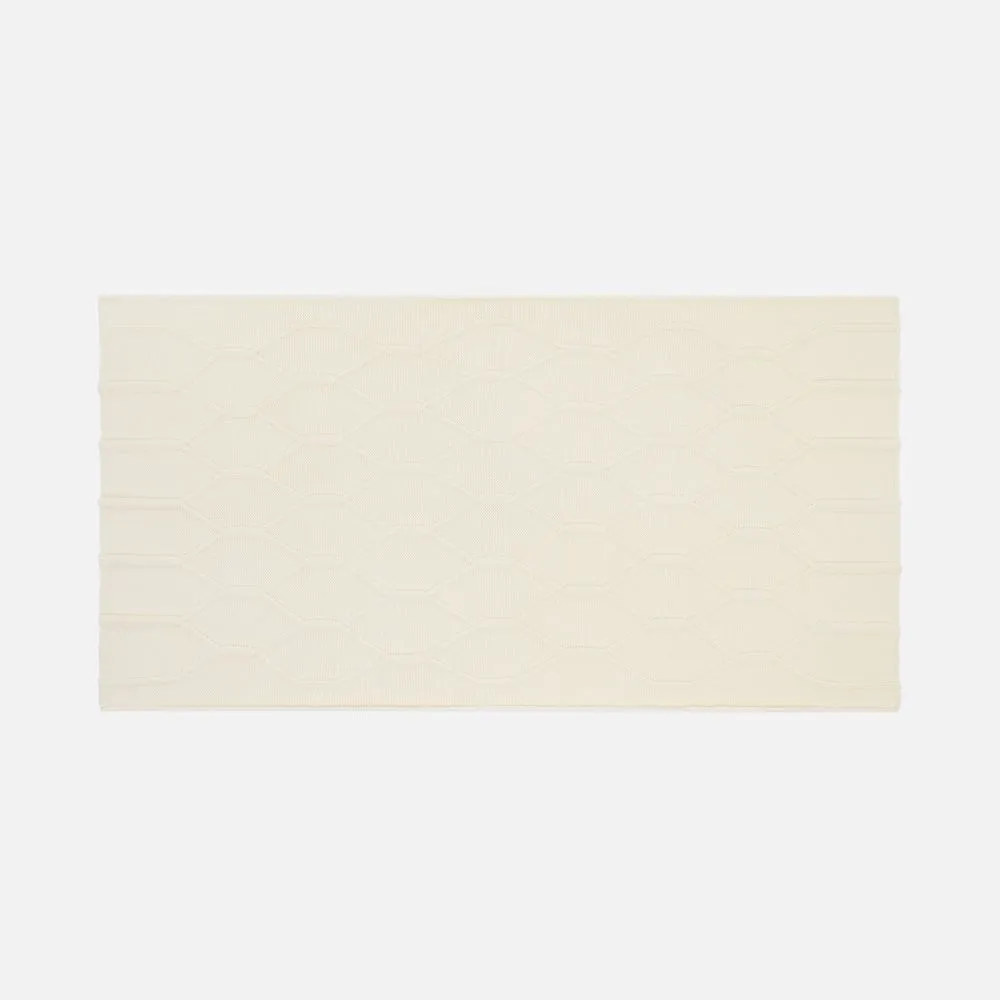 Плед Curve Verve, молочно-белый