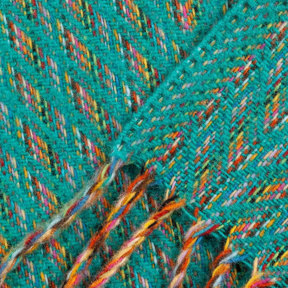 Пледы с логотипом с печатью логотипа. Плед Brera Verde Smeraldo по цене 14 787 ₽ руб. (артикул 10681.42) Плед Brera Verde Smeraldo, бирюзовый