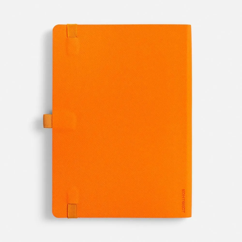 Ежедневники с логотипом с печатью логотипа. Ежедневник Peel Flex, недатированный по цене 939 ₽ руб. (артикул 26687.20) Ежедневник Peel Flex, недатированный, оранжевый