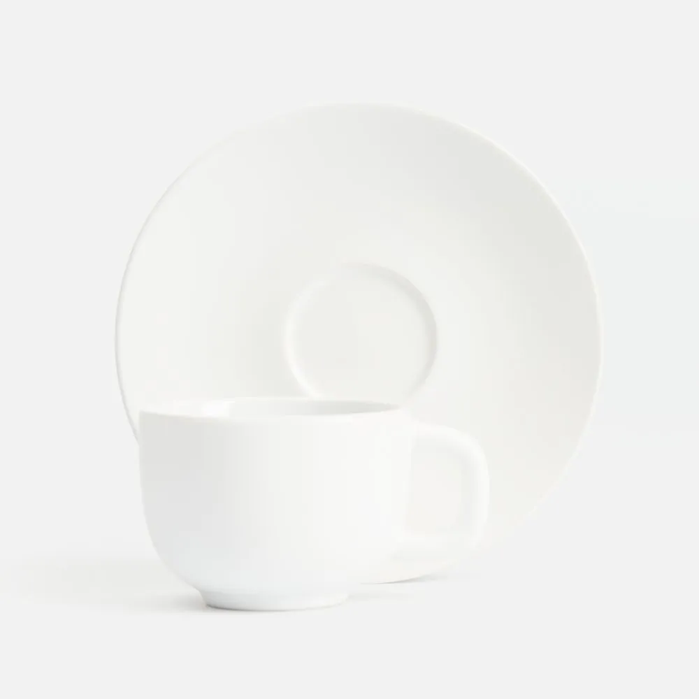 Чайные наборы с печатью логотипа. Чайная пара Stansa по цене 456 ₽ руб. (артикул 18275.60) Чайная пара Stansa, белая