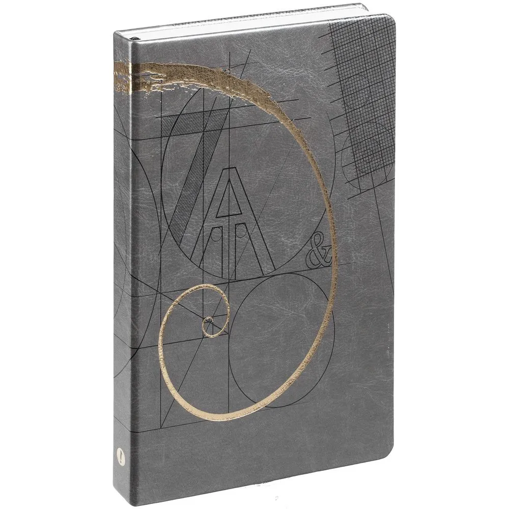 Ежедневник "Буквы-цифры", недатированный, серый