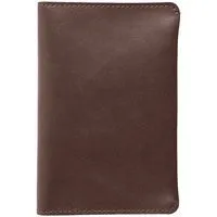 Обложка для паспорта Apache, ver.2, темно-коричневая с логотипом