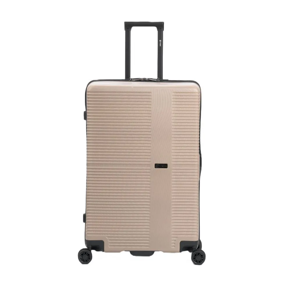 Чемодан Elton L, бежевый с логотипом