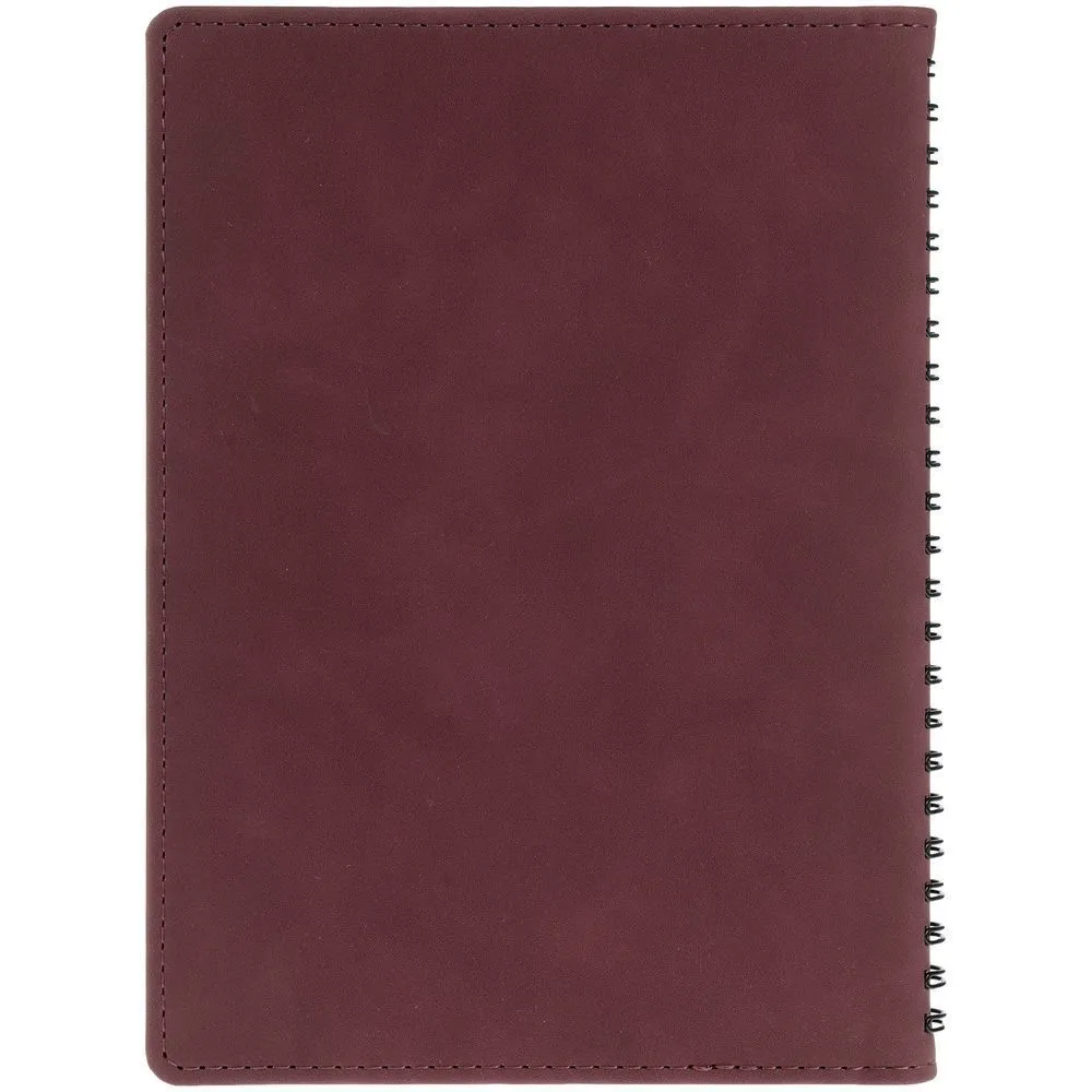 Ежедневник Spring Urban на заказ, недатированный, бордовый