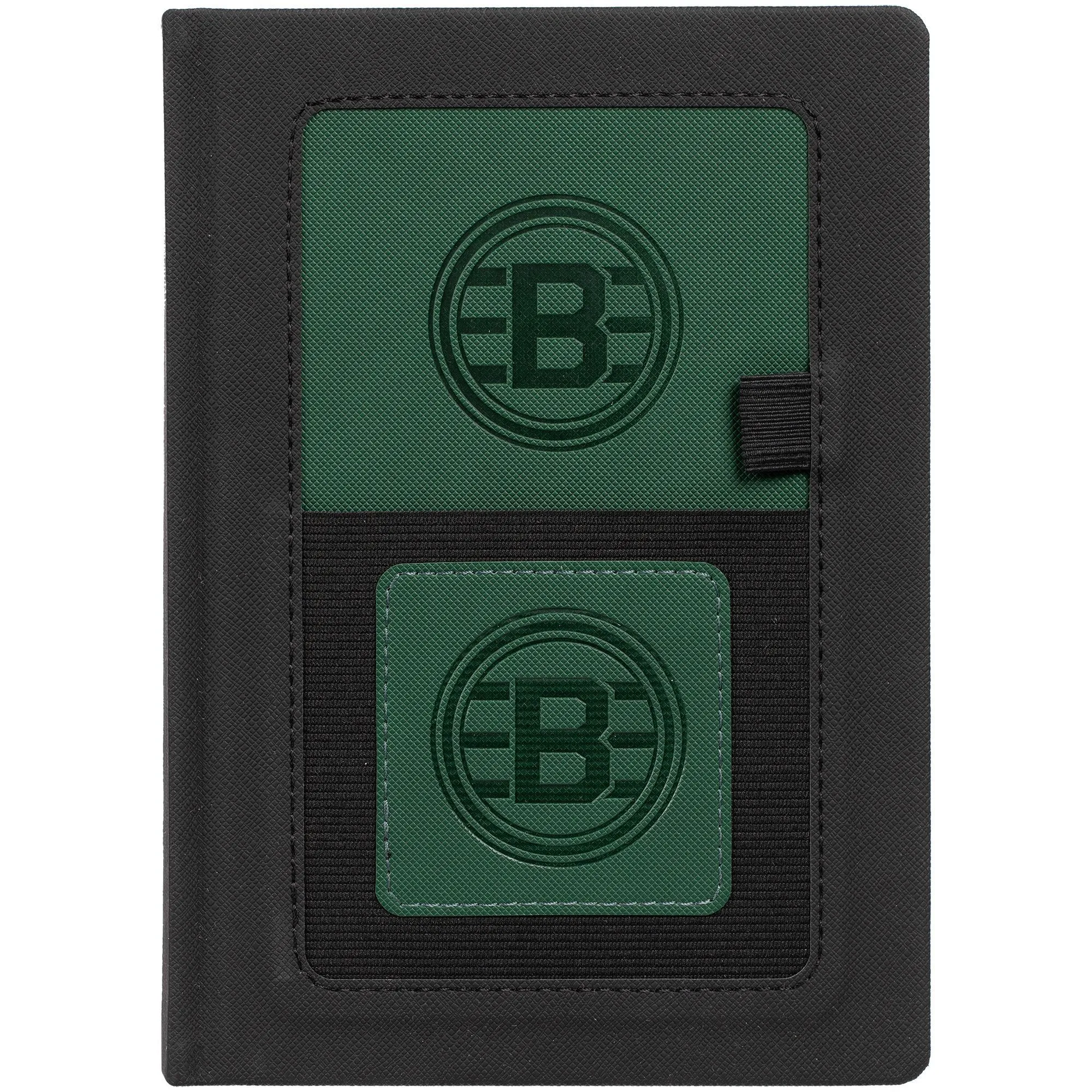 Ежедневник Mobile на заказ, недатированный, черно-зеленый