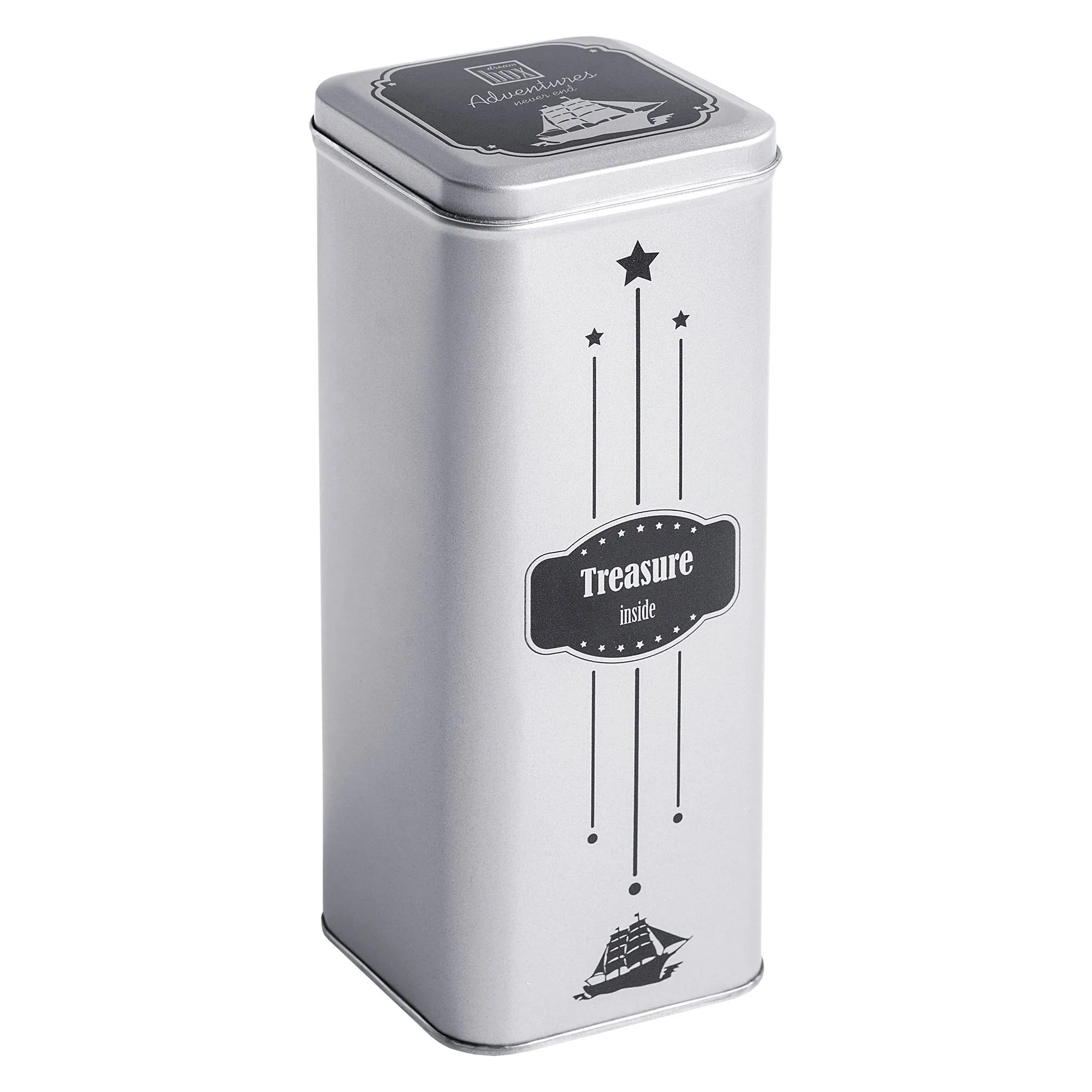 Подарочные коробки с печатью логотипа. Коробка Pragmax High, прямоугольная по цене 205 ₽ руб. (артикул 5586) Коробка Pragmax High, прямоугольная, серебристая