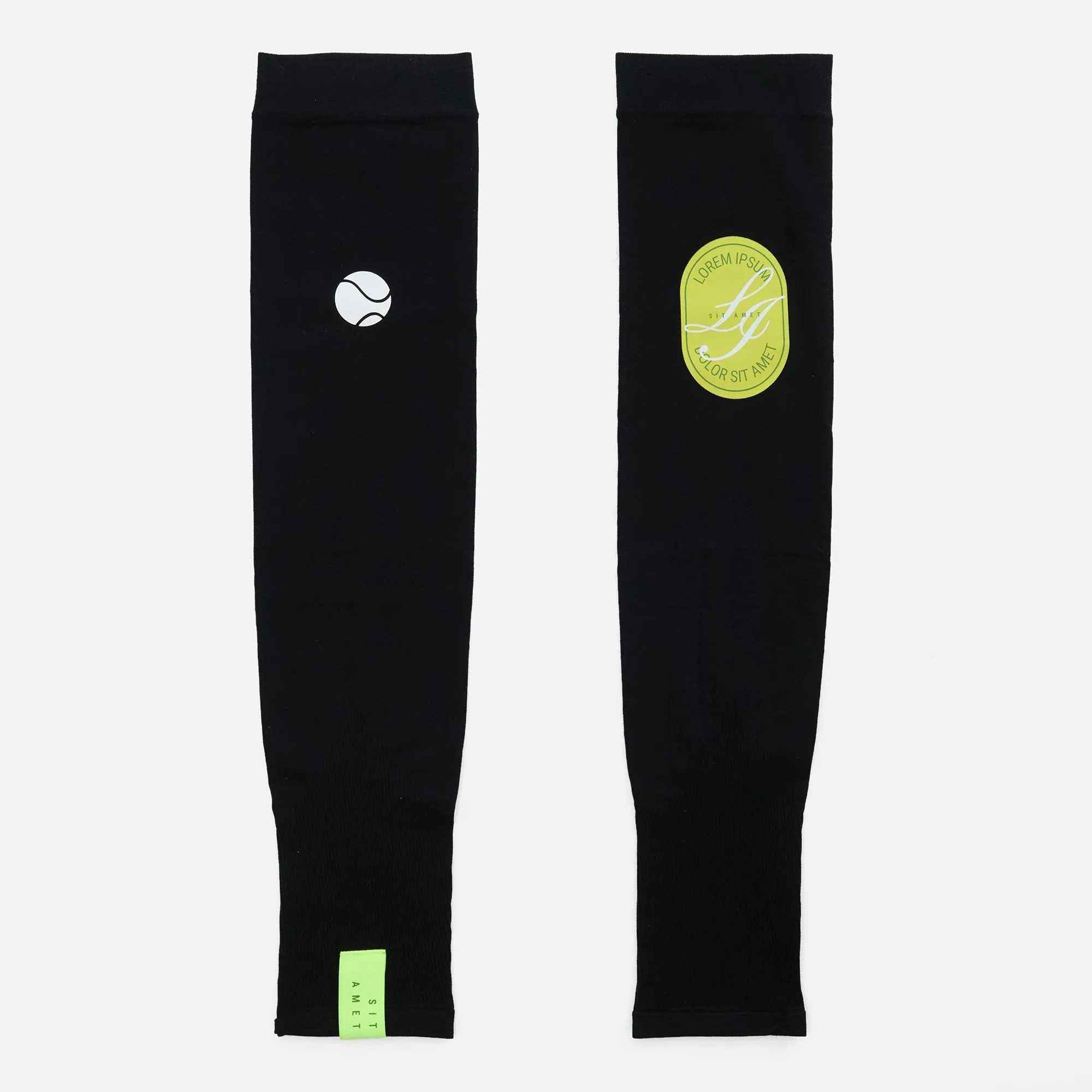 Спортивные аксессуары с логотипом с печатью логотипа. Рукава спортивные Flexor по цене 441 ₽ руб. (артикул 16580.30) Рукава спортивные Flexor, черные