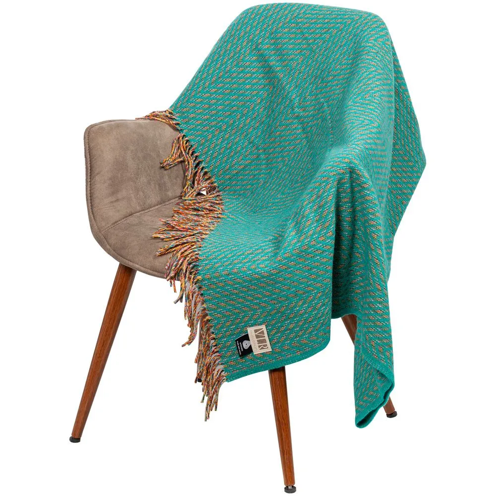 Пледы с логотипом с печатью логотипа. Плед Brera Verde Smeraldo по цене 14 787 ₽ руб. (артикул 10681.42) Плед Brera Verde Smeraldo, бирюзовый