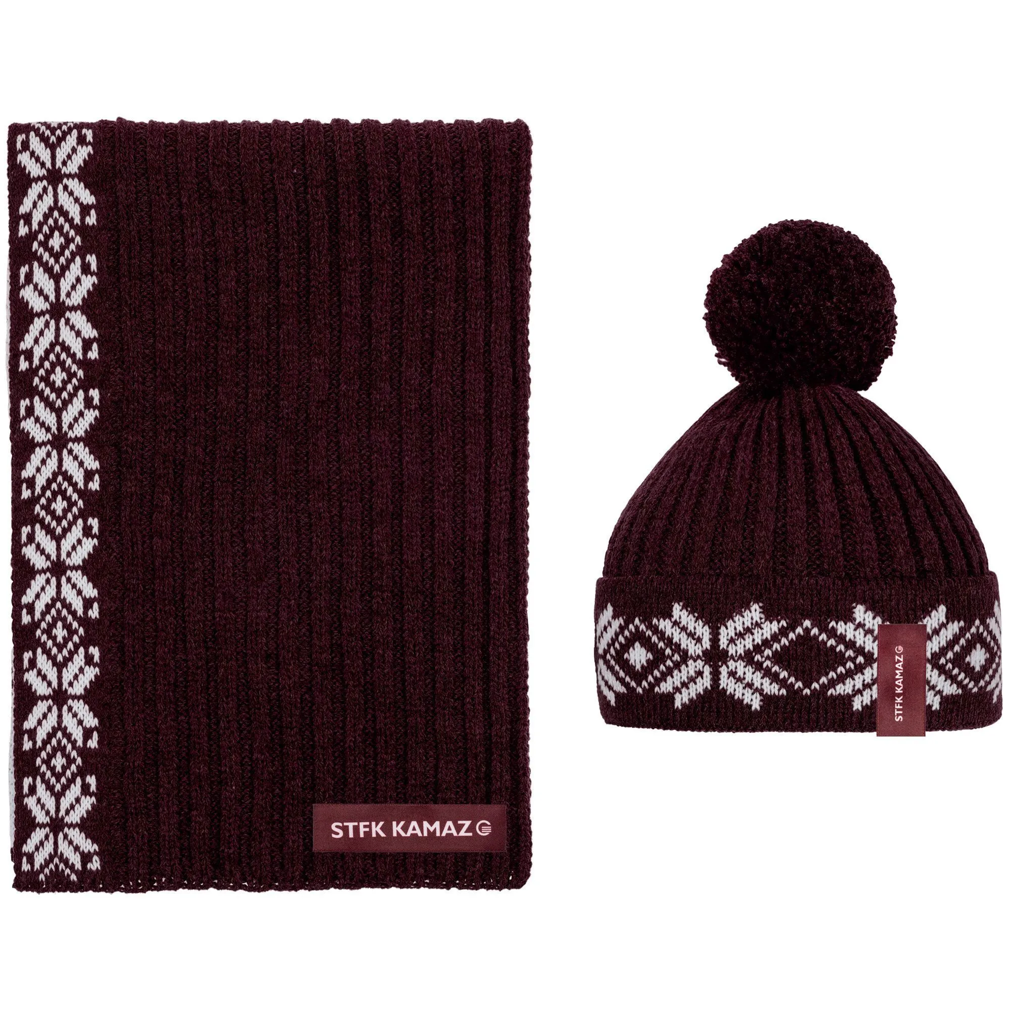 Шарф Eira, бордовый