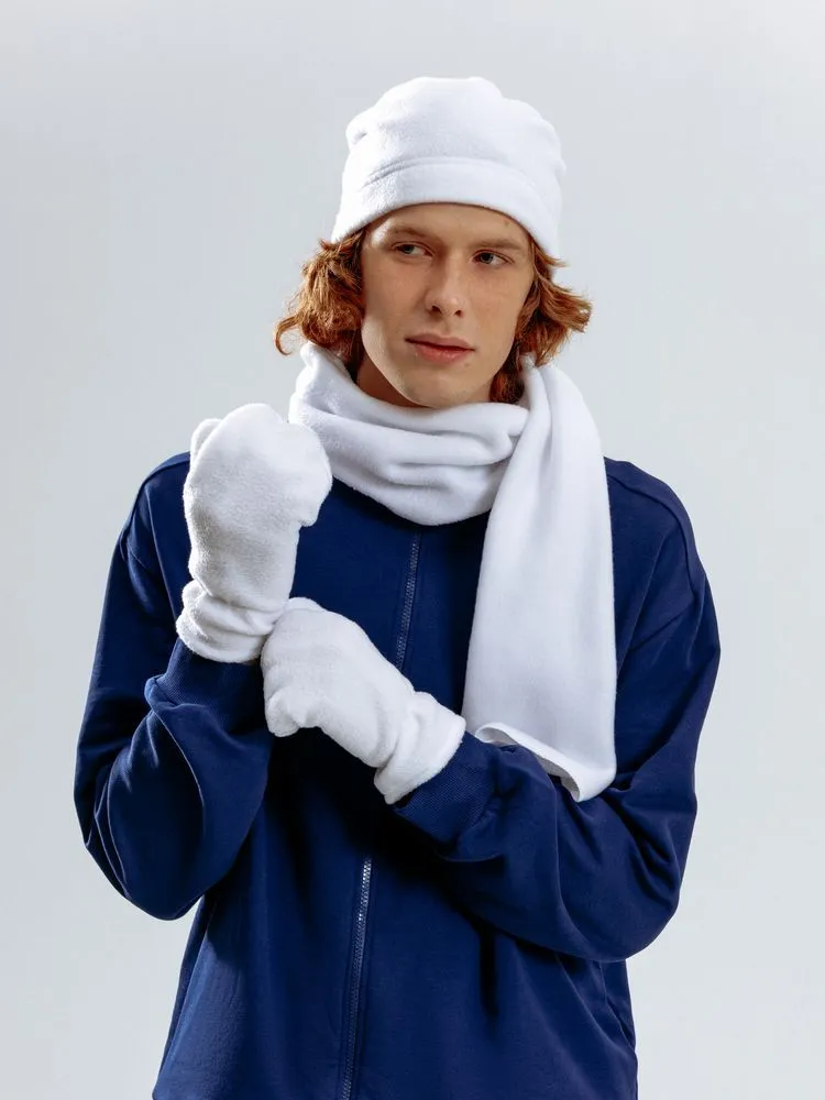 Шарфы с печатью логотипа. Шарф Fleecy по цене 407 ₽ руб. (артикул 17482.60) Шарф Fleecy, белый