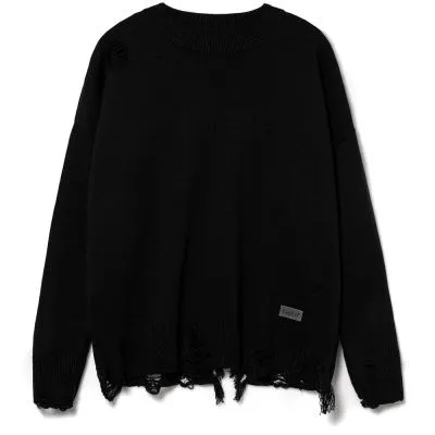 Джемпер оверсайз унисекс Grunge в сумке, черный с логотипом