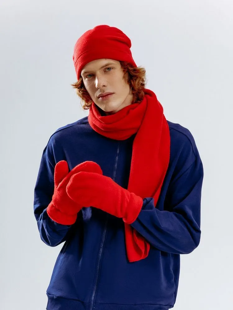 Шарфы с печатью логотипа. Шарф Fleecy по цене 391 ₽ руб. (артикул 17482.50) Шарф Fleecy, красный