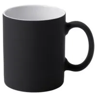 Кружка Sippy c покрытием софт-тач, черная с логотипом