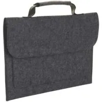 Сумка для ноутбука Brixton, черный меланж с логотипом