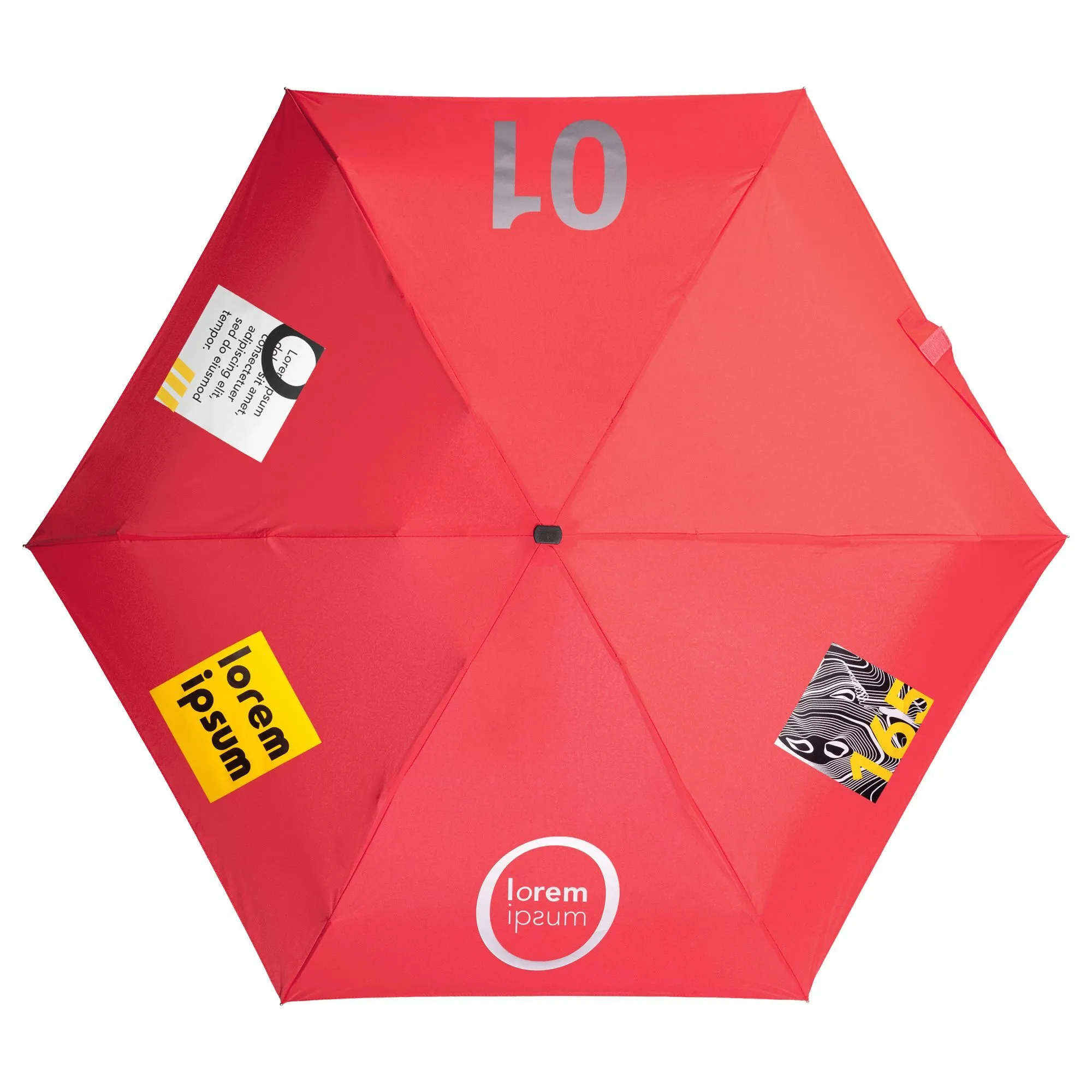 Зонт складной Five, светло-красный