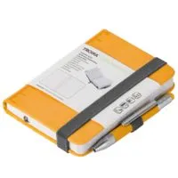 Блокнот Lilipad с ручкой Liliput, желтый с логотипом