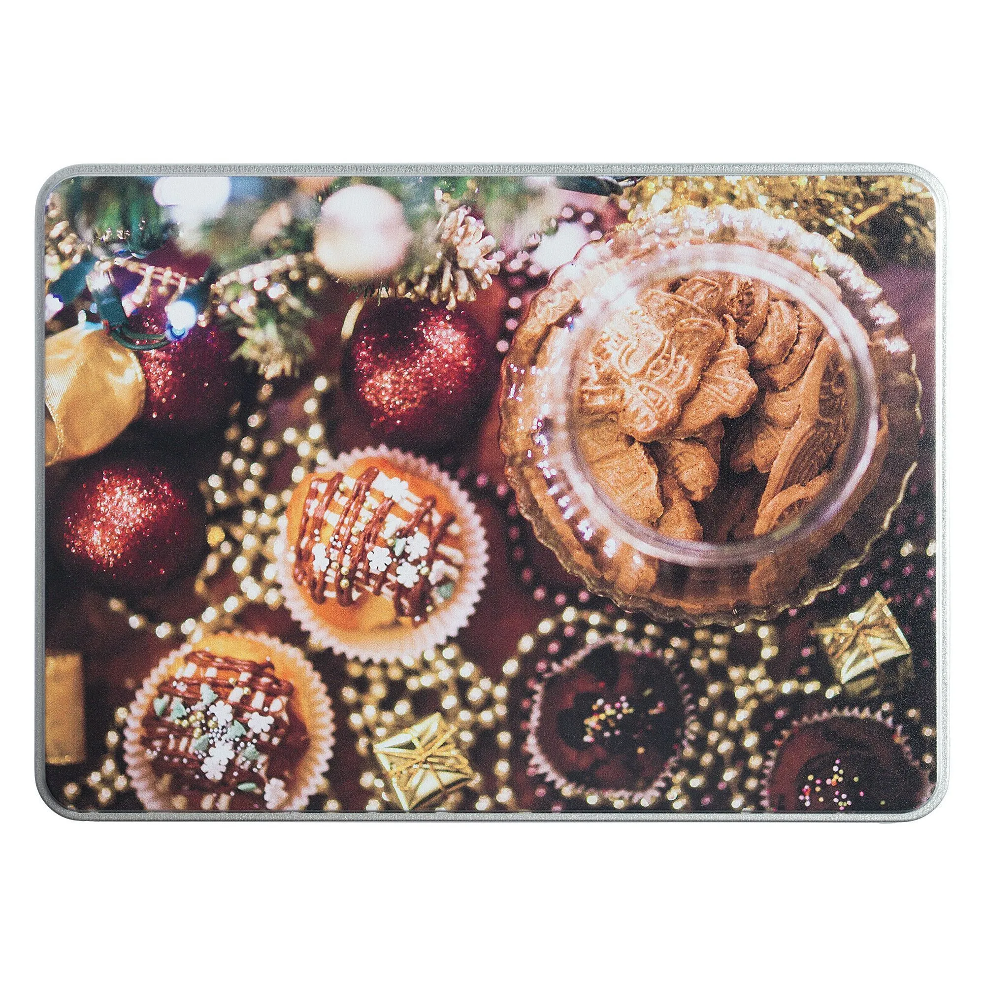 Коробка Pragmax L, прямоугольная, серебристая