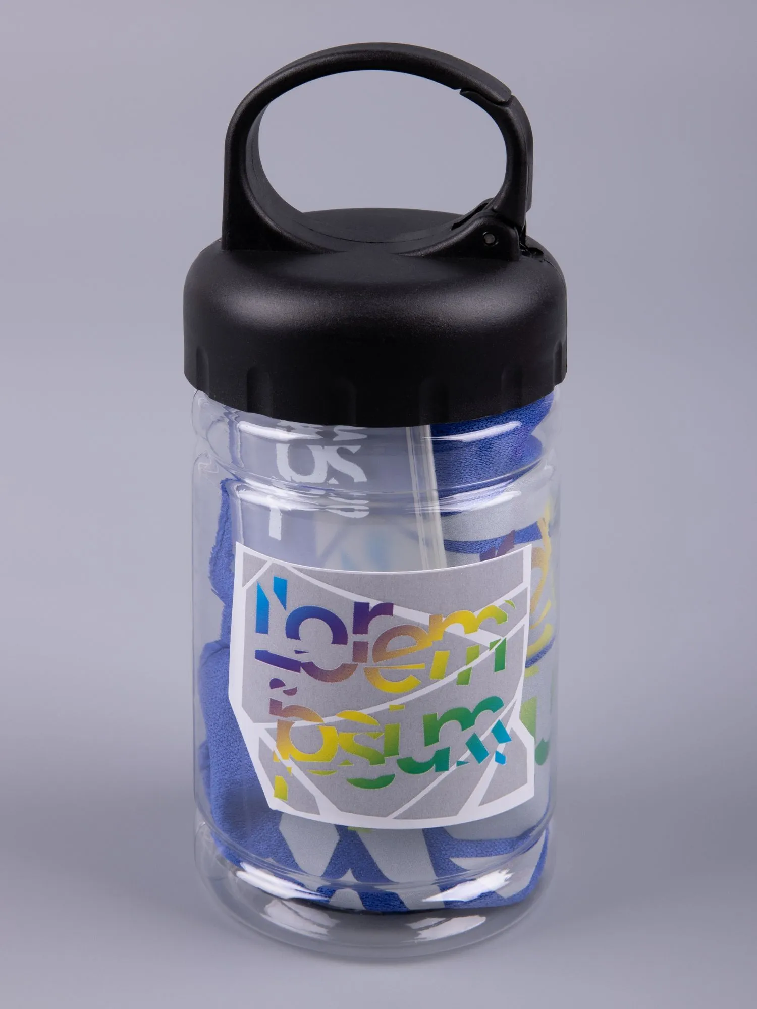 Охлаждающее полотенце Frio Mio в бутылке, синее