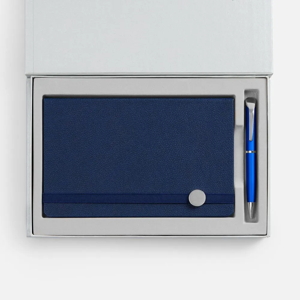 Наборы с ежедневниками с печатью логотипа.  по цене  руб. (артикул 10748.40) Набор Nova, синий