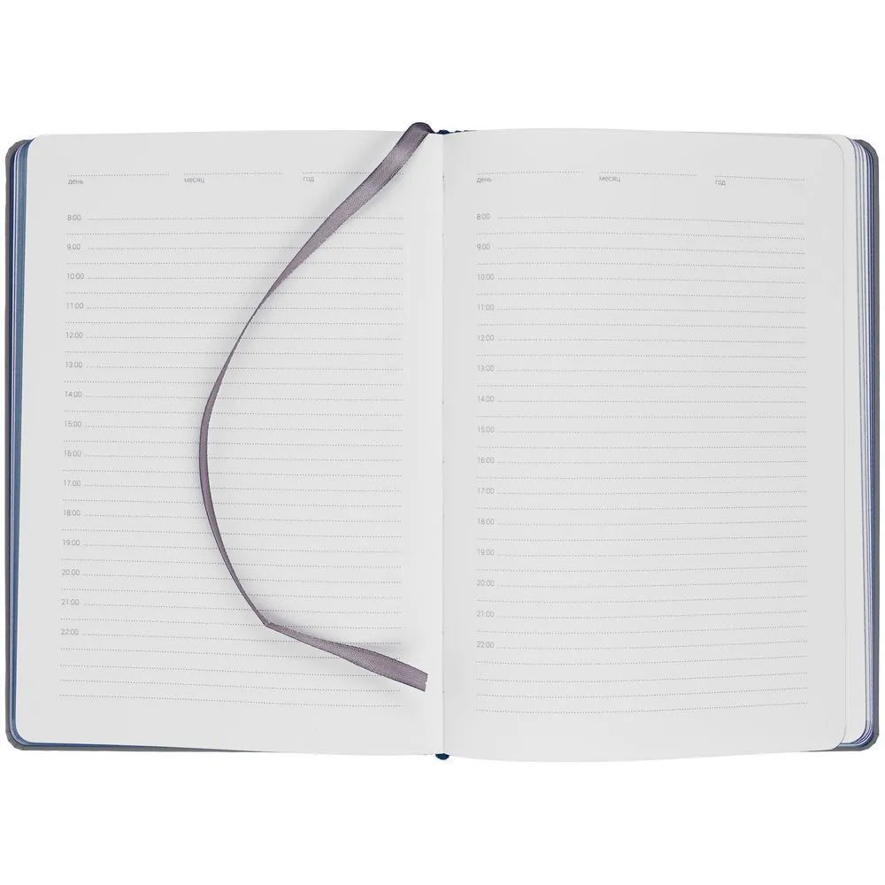 Ежедневник Spain Shall на заказ, недатированный, серый с синим