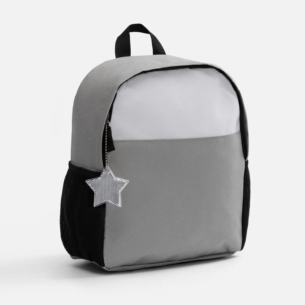 Пешеходный светоотражатель с цепочкой «Звезда», белый