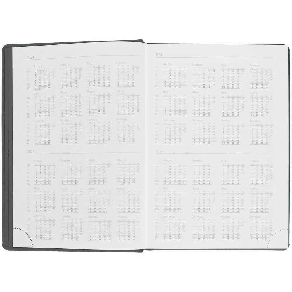 Ежедневник Mobile на заказ, недатированный, черно-зеленый