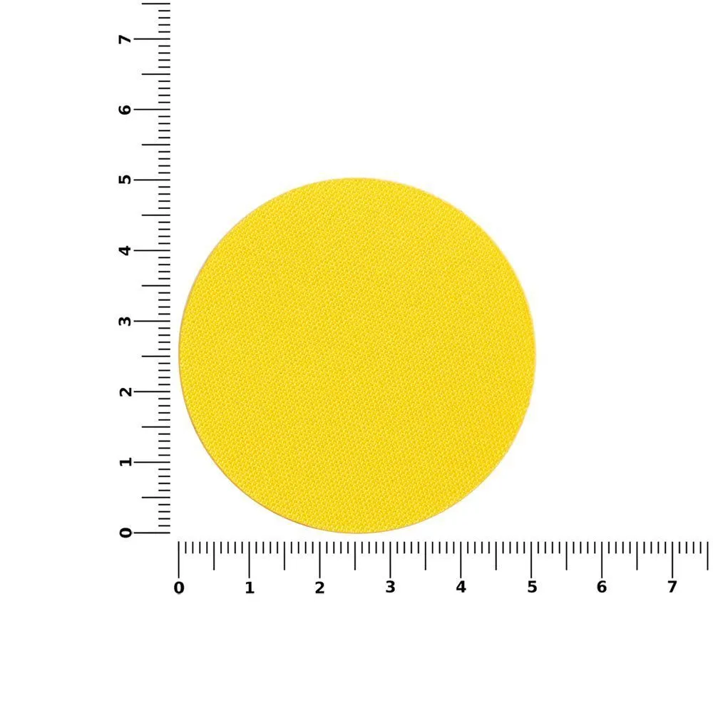 Наклейка тканевая Lunga Round, M, желтая