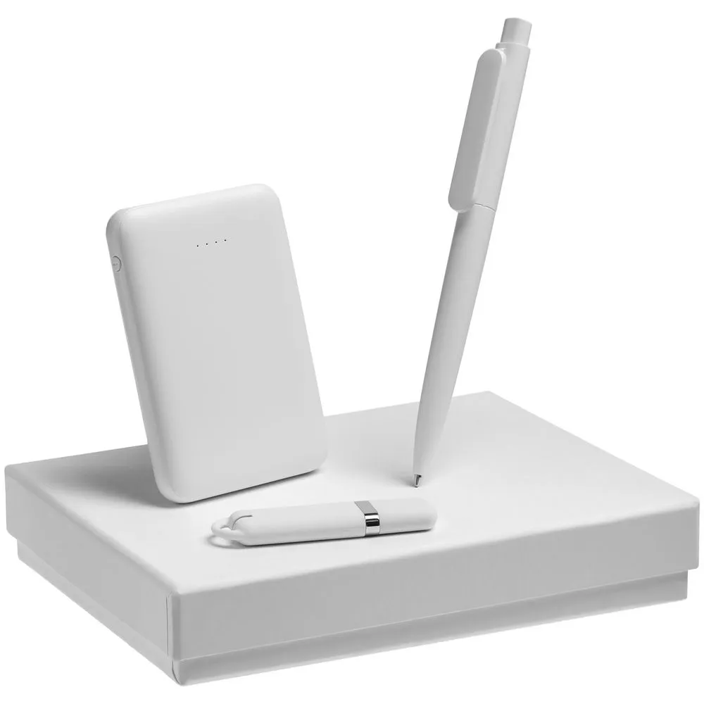 Набор Dualist Memo, малый, белый, 8 Гб с логотипом