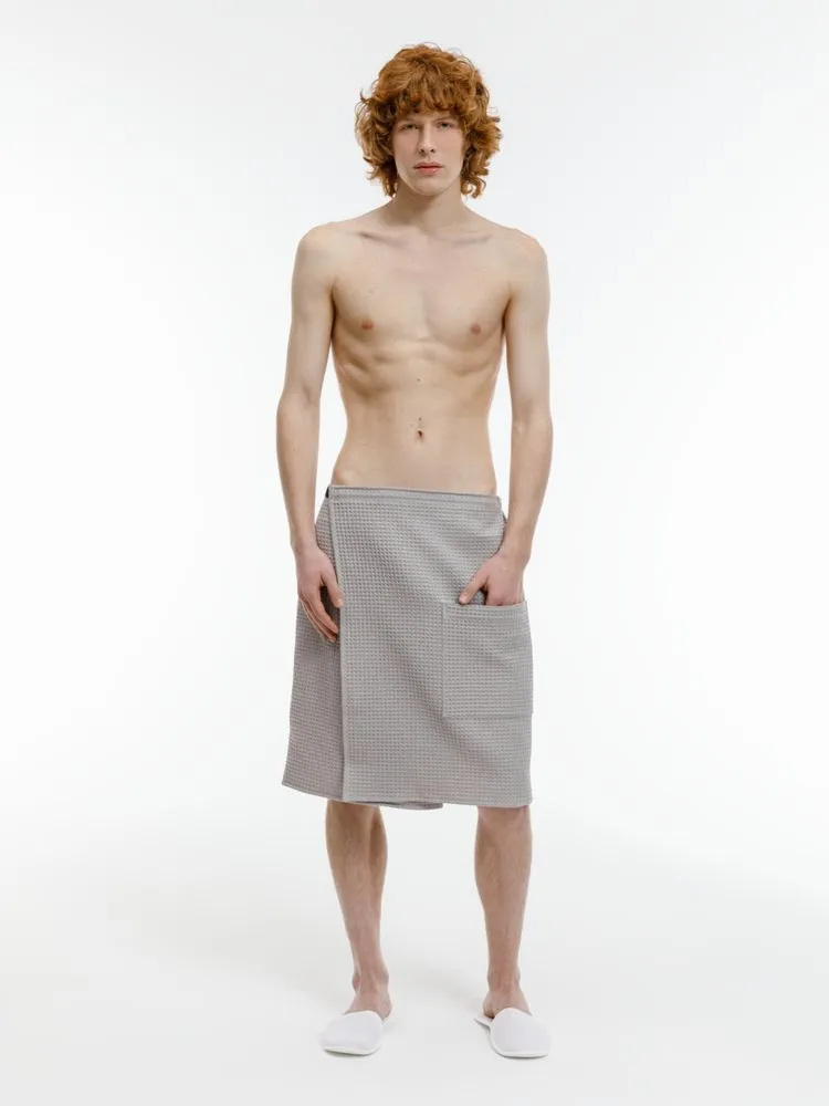 Банный набор Heat Therapy ver.2, мужской, светло-серый