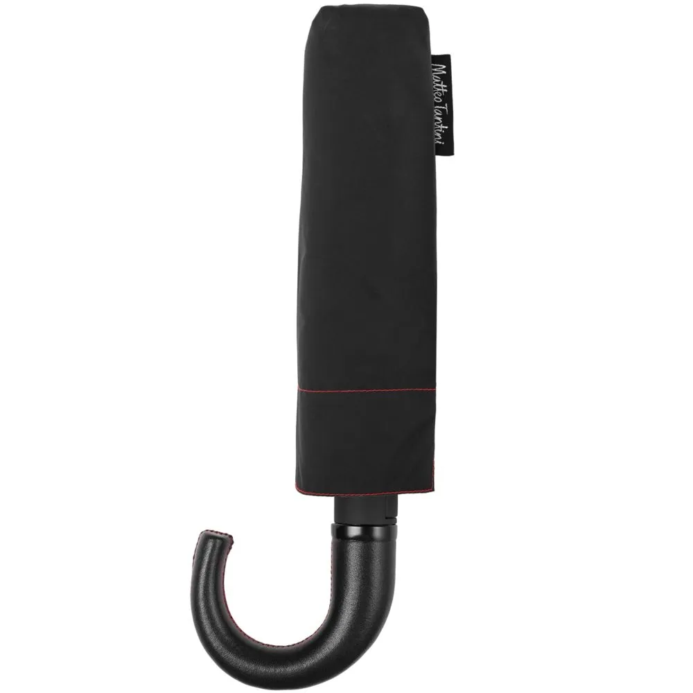 Складные зонты с логотипом с печатью логотипа. Зонт складной Lui по цене 1 767 ₽ руб. (артикул 7674.35) Зонт складной Lui, черный с красным