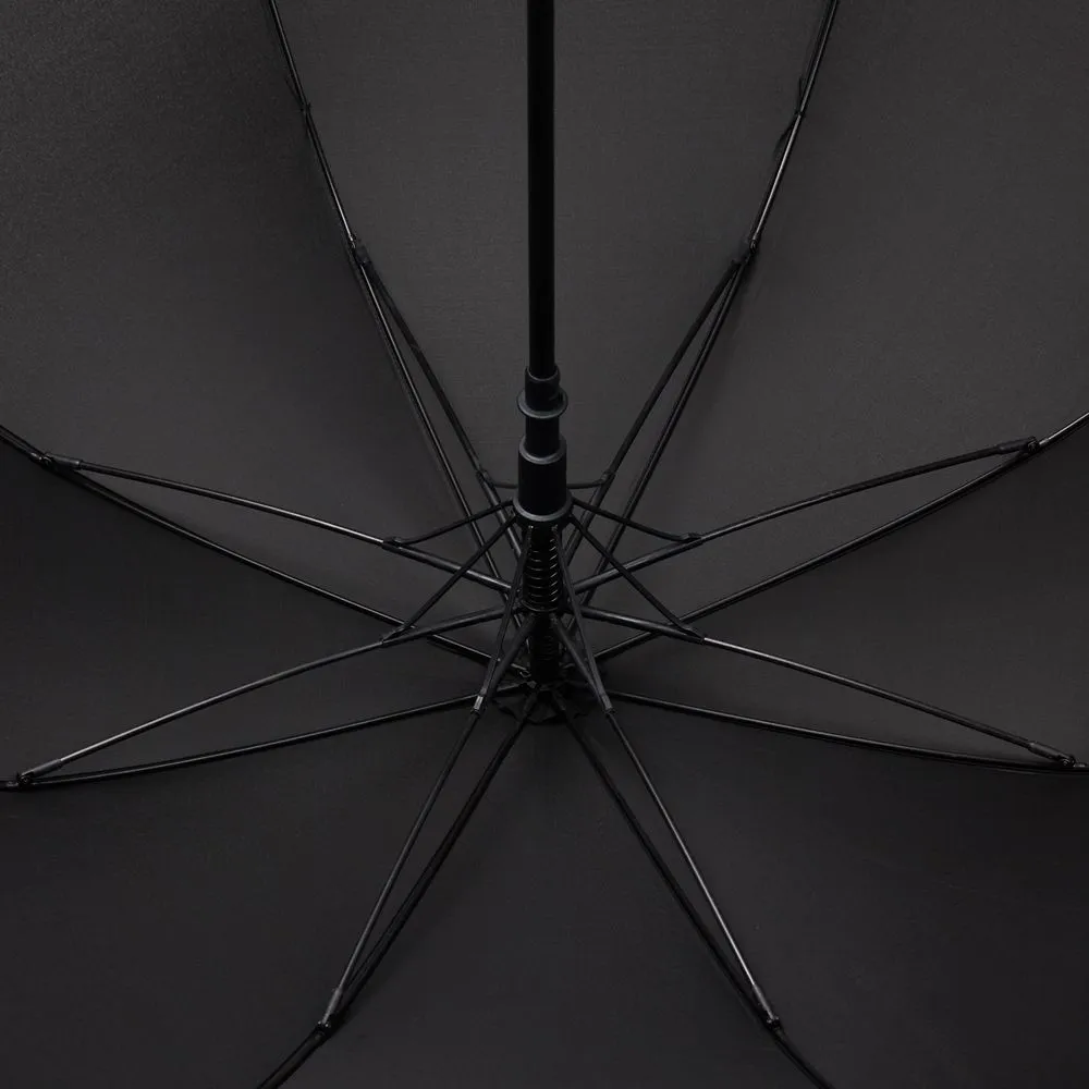 Зонты трости с логотипом с печатью логотипа. Зонт-трость Simple Golf по цене 1 386 ₽ руб. (артикул 18781.30) Зонт-трость Simple Golf, черный