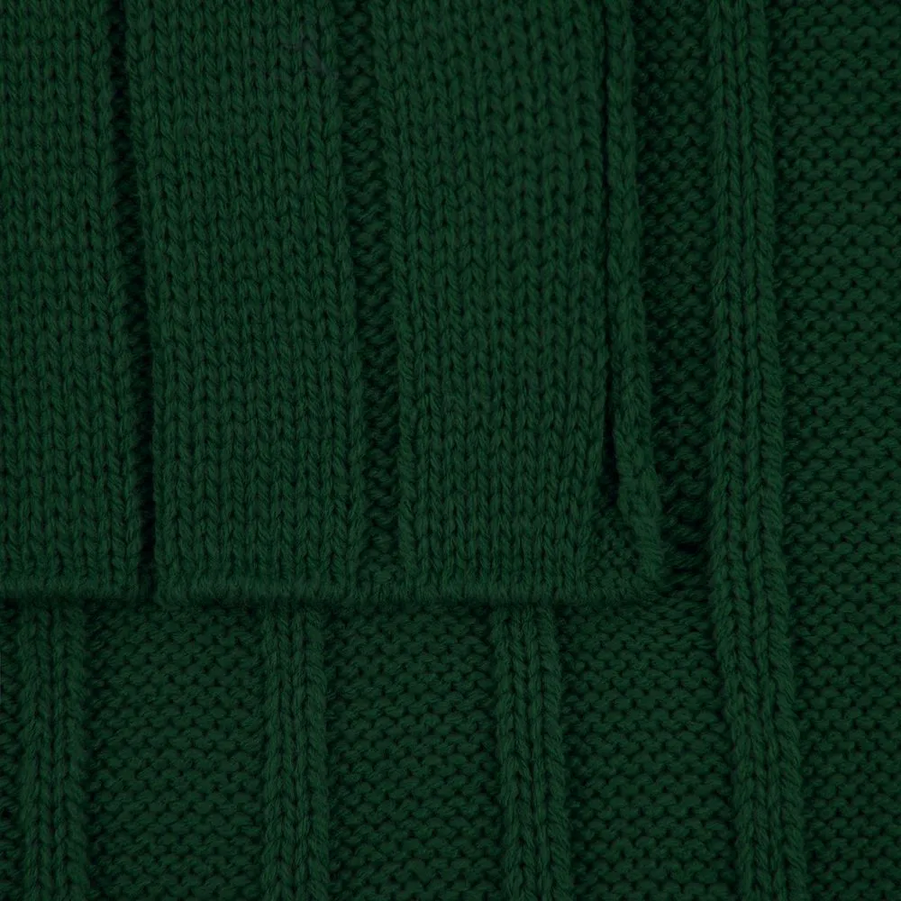 Плед Tressa, темно-зеленый
