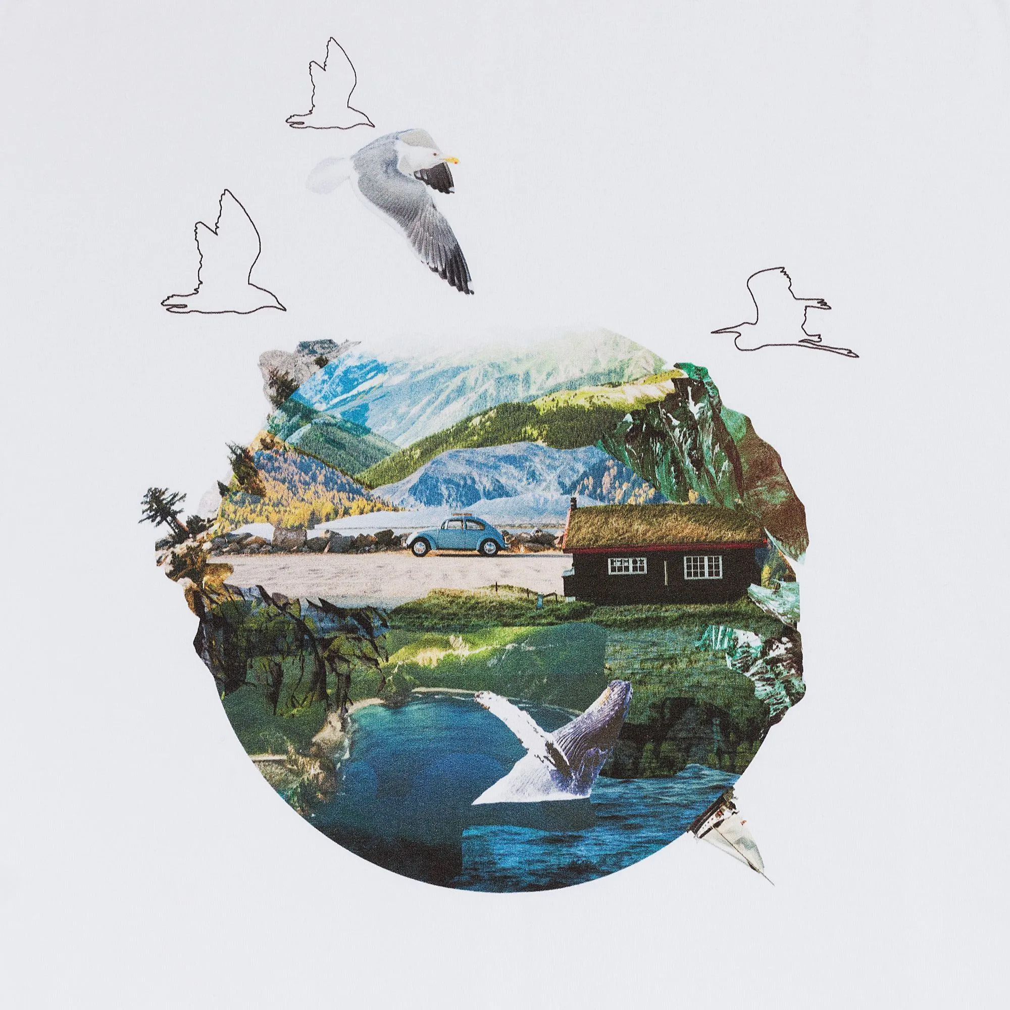 Футболка унисекс T-Bolka 160, белая