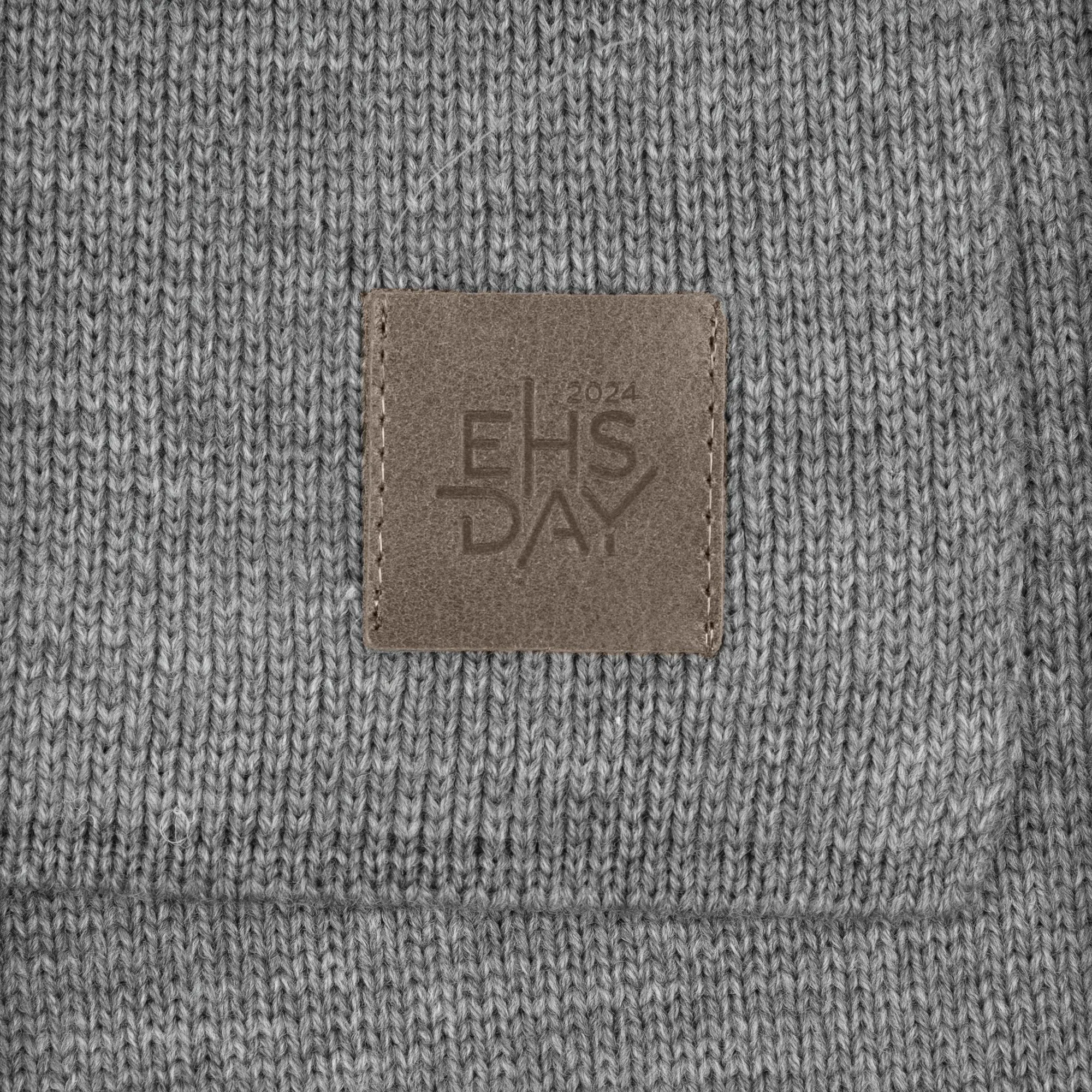 Лейбл кожаный Sinatu, S, серый