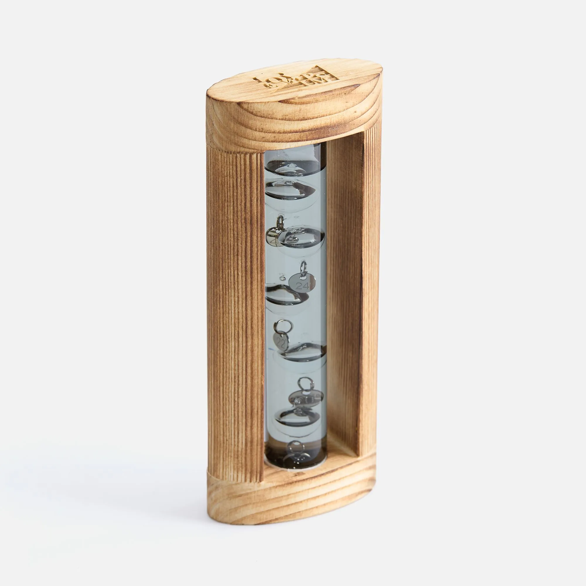 Термометр «Галилей» в деревянном корпусе, серый