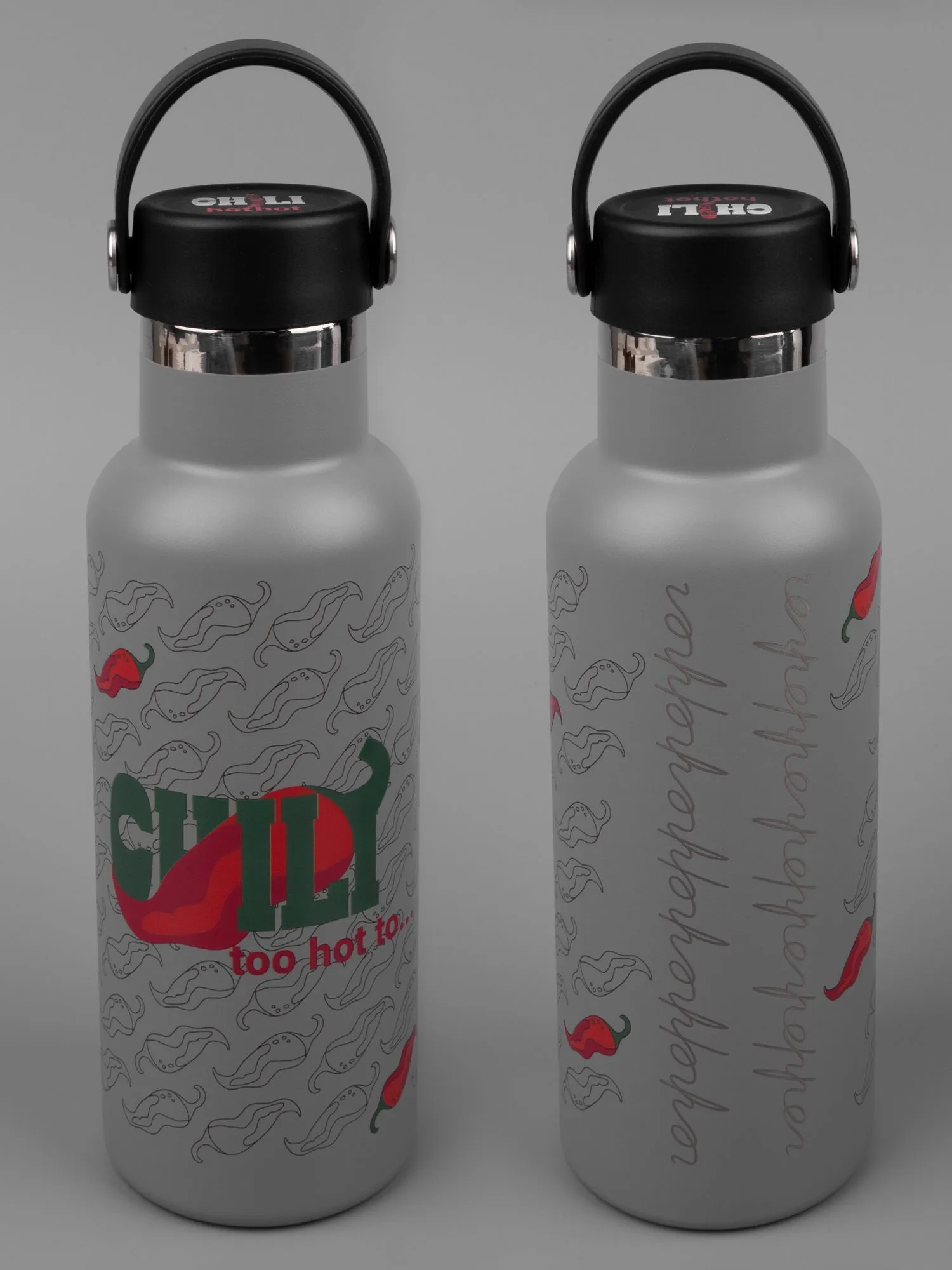 Термобутылка Bidon, серая