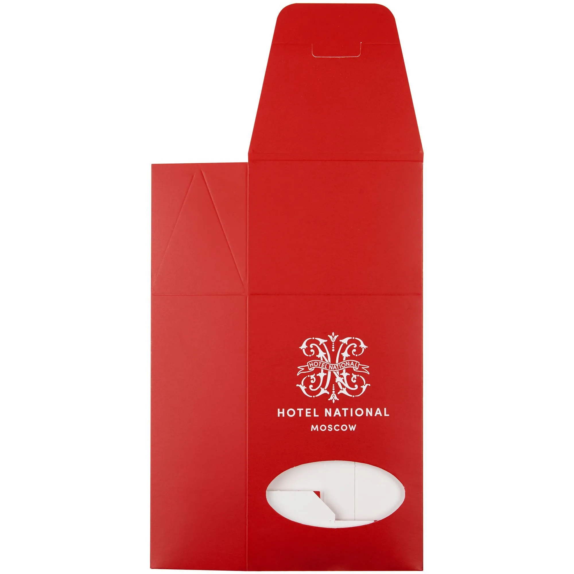 Коробка с окном English Breakfast, красная