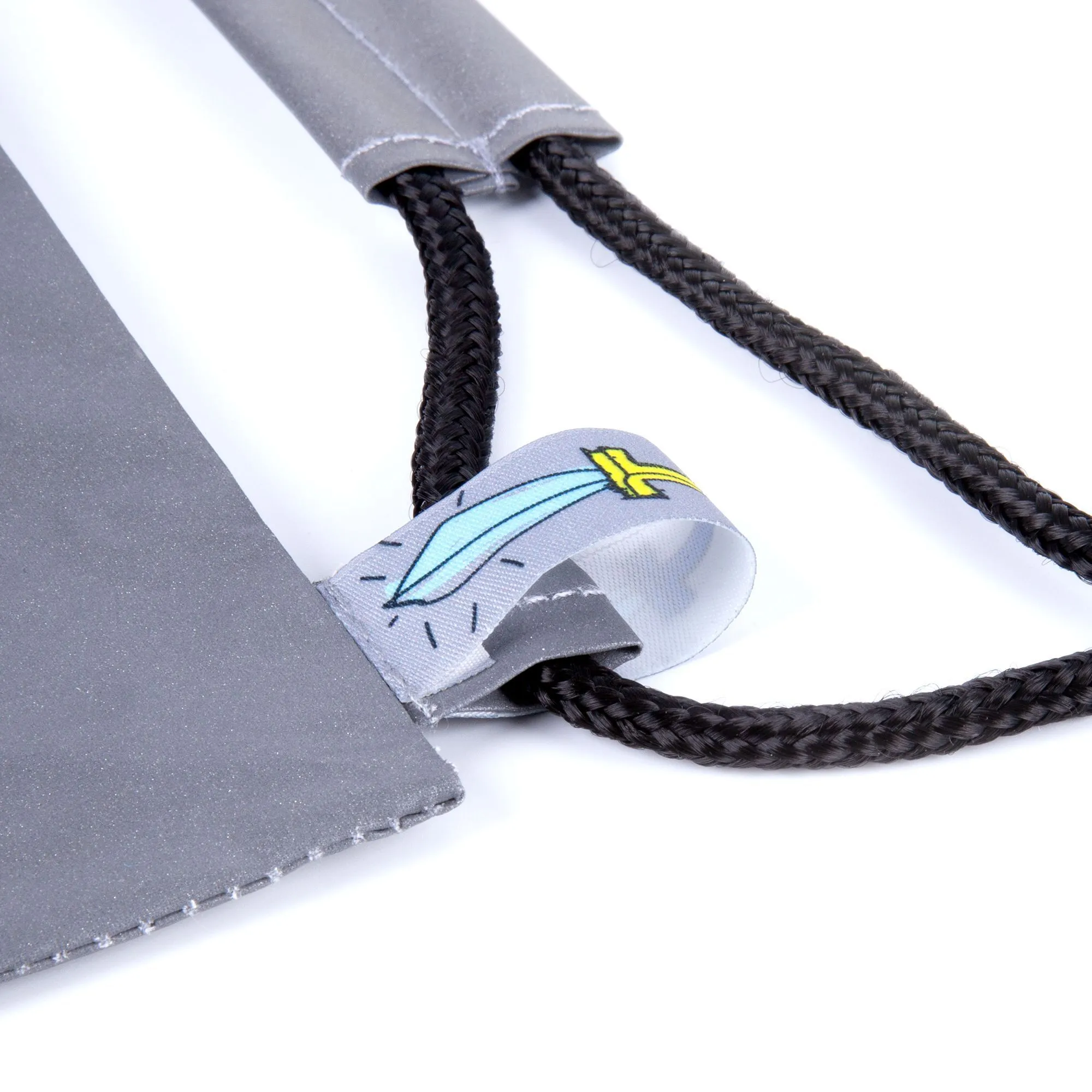 Детский рюкзак-мешок Manifest из светоотражающей ткани, серый