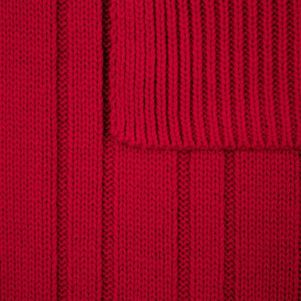 Шарфы с печатью логотипа. Шарф Knit Beat по цене 921 ₽ руб. (артикул 19892.50) Шарф Knit Beat, красный