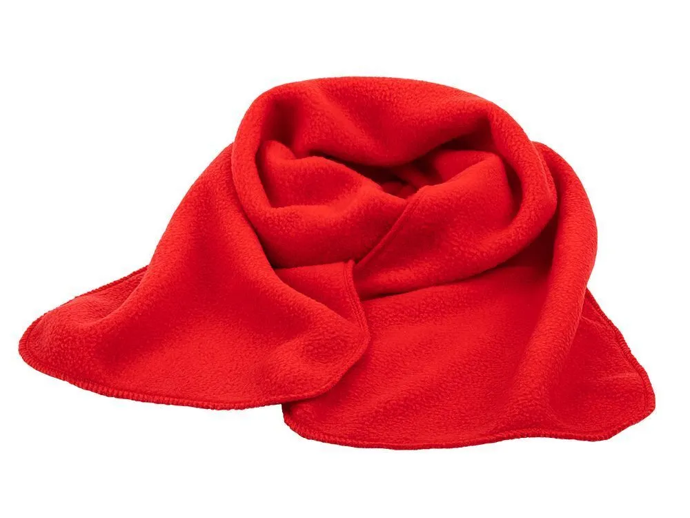 Шарфы с печатью логотипа. Шарф Fleecy по цене 391 ₽ руб. (артикул 17482.50) Шарф Fleecy, красный