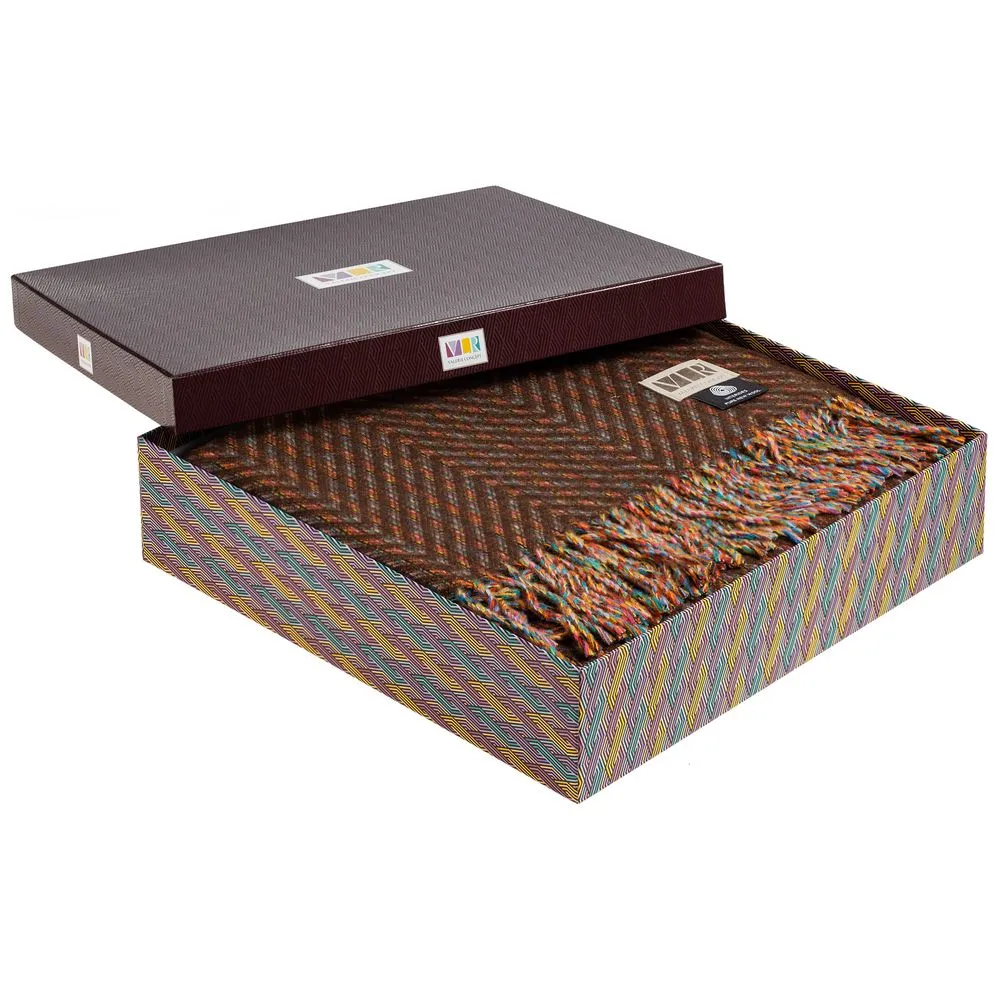 Пледы с логотипом с печатью логотипа. Плед Brera Testa Di Moro по цене 14 787 ₽ руб. (артикул 10680.59) Плед Brera Testa Di Moro, коричневый