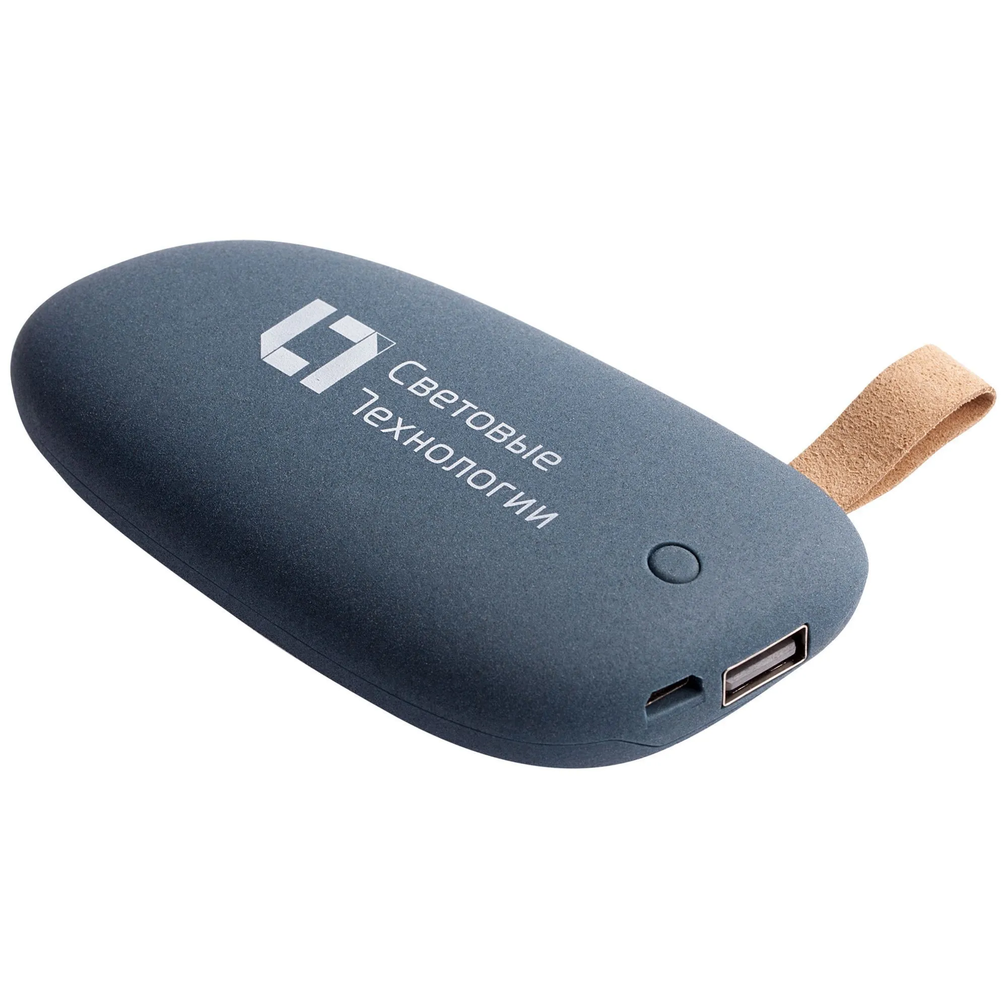 Внешний аккумулятор Pebble 5200, серо-синий