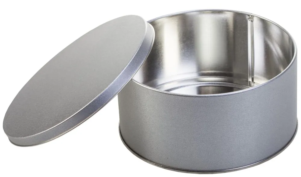 Подарочные коробки с печатью логотипа. Коробка Pragmax M, круглая по цене 233 ₽ руб. (артикул 5585) Коробка Pragmax M, круглая, серебристая