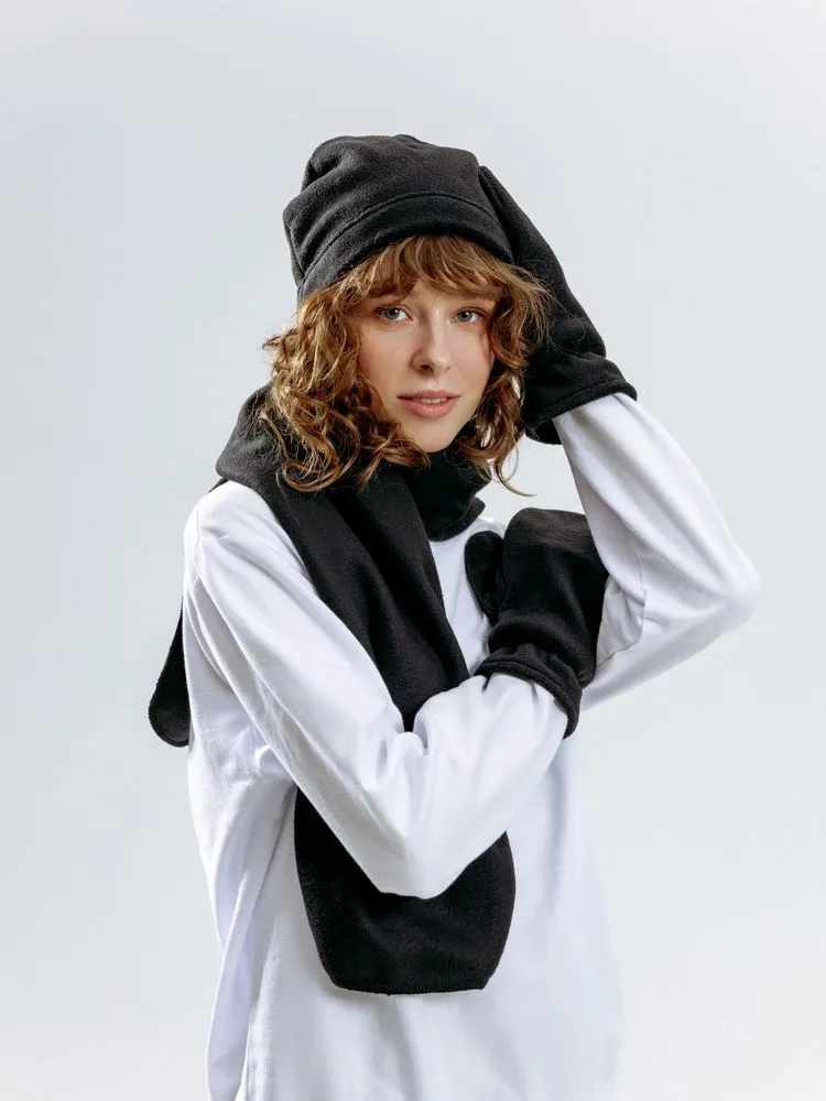 Шарфы с печатью логотипа. Шарф Fleecy по цене 391 ₽ руб. (артикул 17482.30) Шарф Fleecy, черный