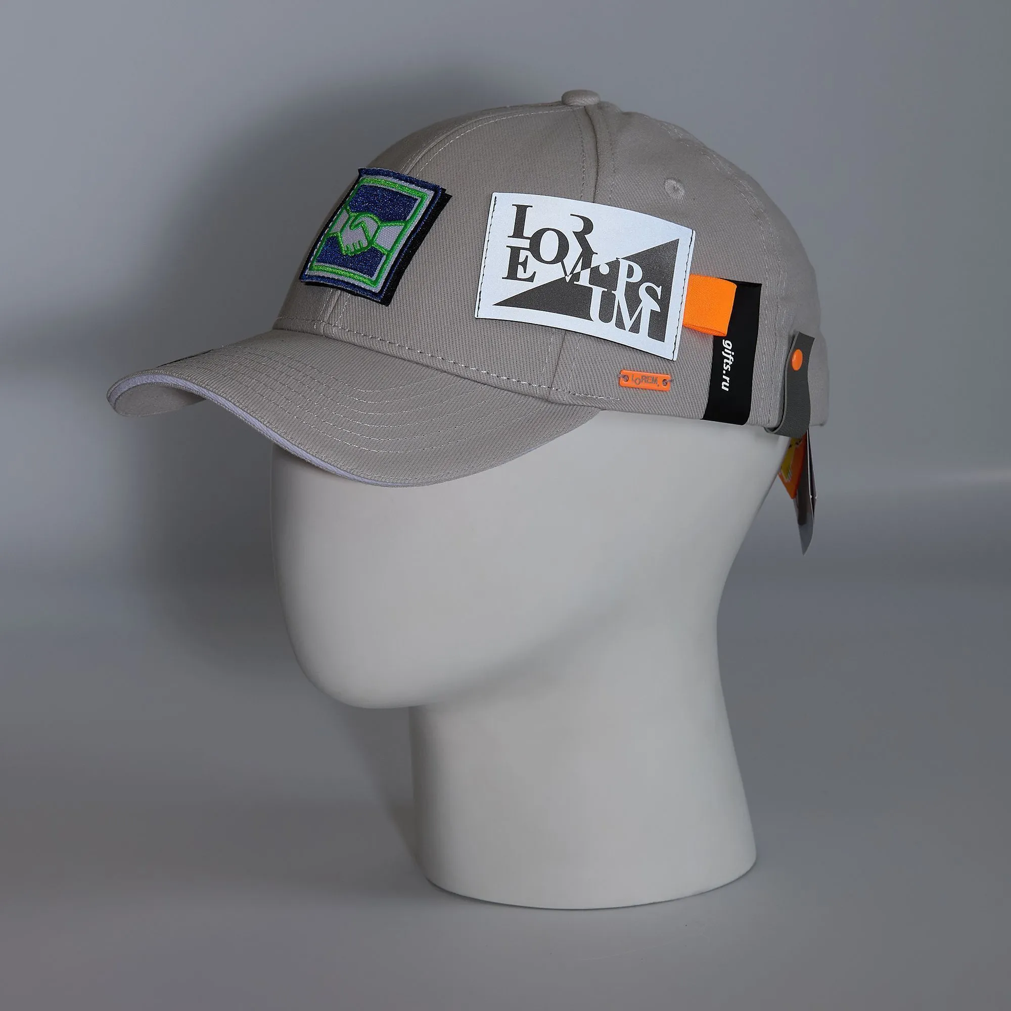 Бейсболка Spiker, желтая с белым